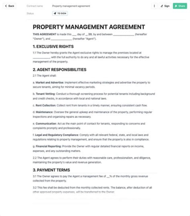 How do you get out of a property management contract?