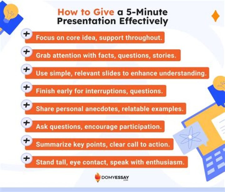 How do you give a good 10-minute presentation?