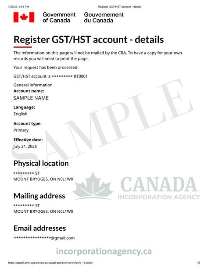 How do you know if a company is GST registered?