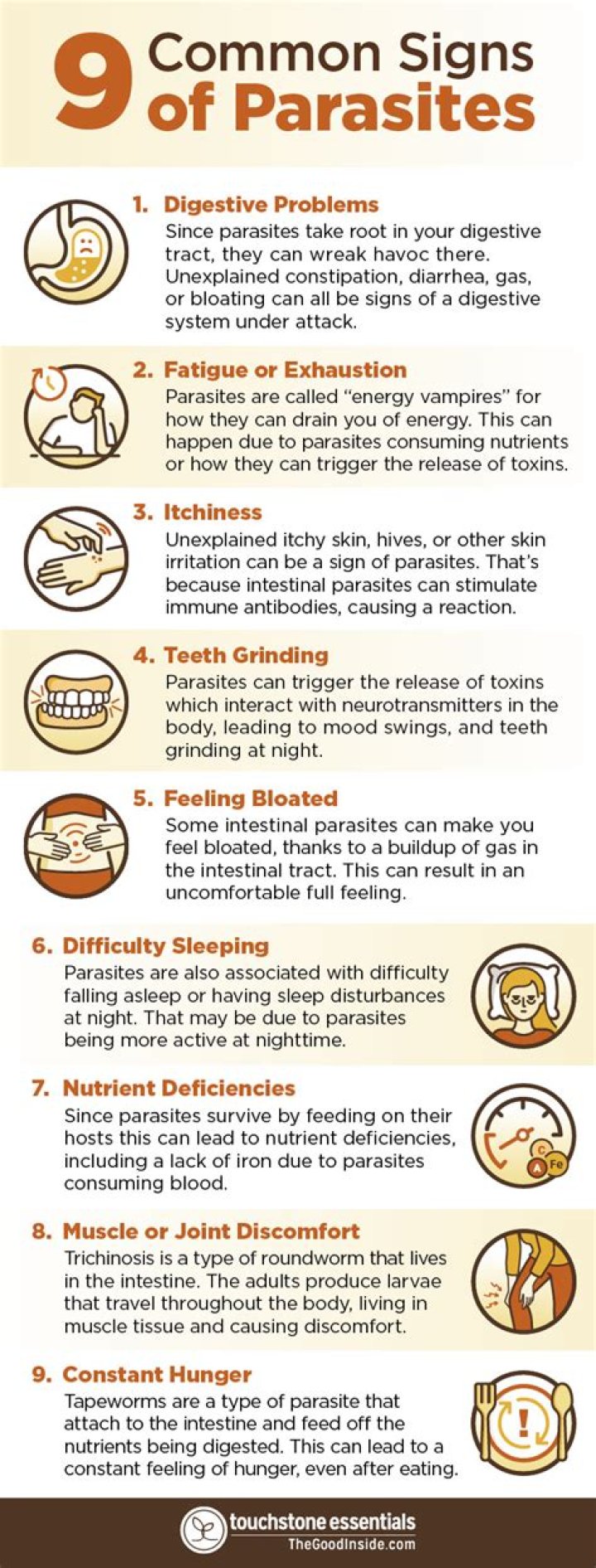 How do you know if you have a parasite in your skin?