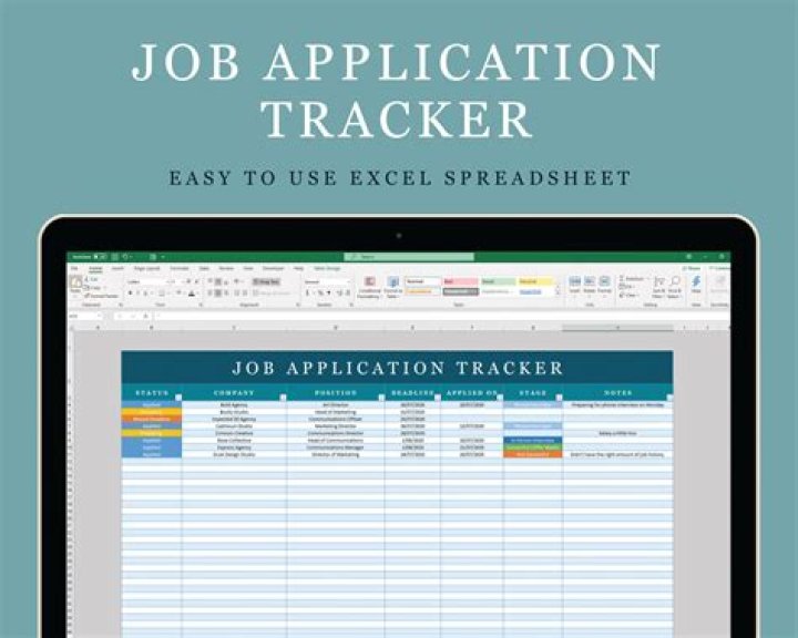 How do you make a spreadsheet keep track of job application?