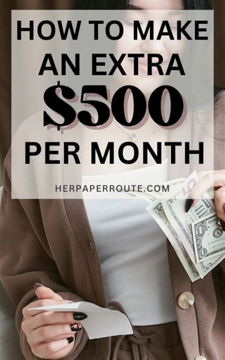 How do you make an extra 500 a month 2021?