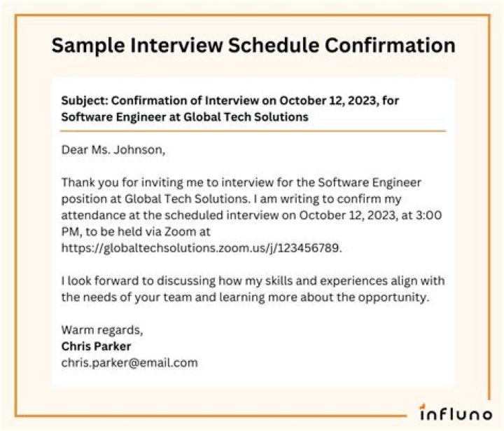 How do you politely ask an interview schedule?