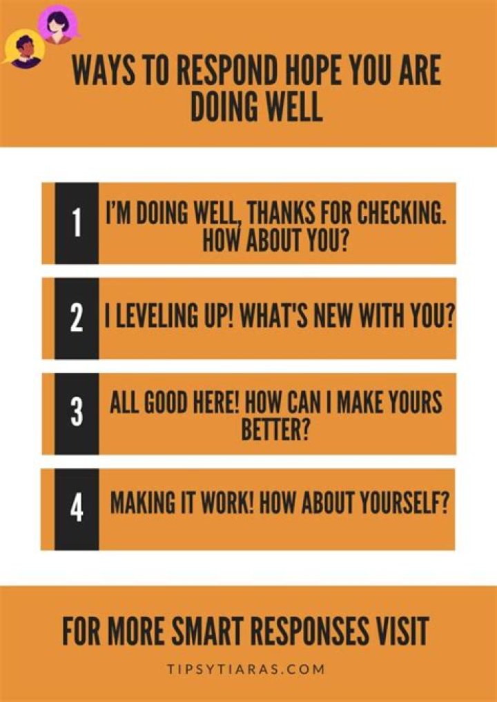 How do you respond when asked?