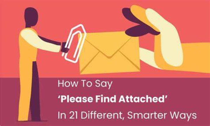 How do you say attached herewith?