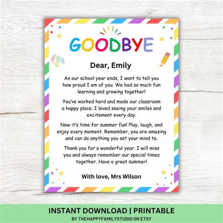 How do you say goodbye when leaving a company?