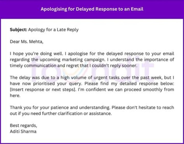 How do you start an apology email?