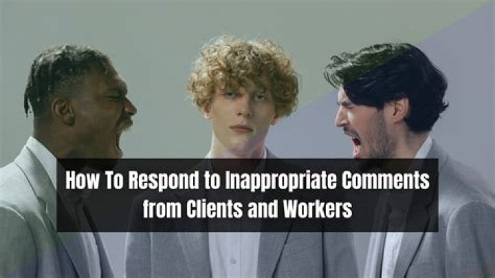 How do you talk to an employee about inappropriate comments?