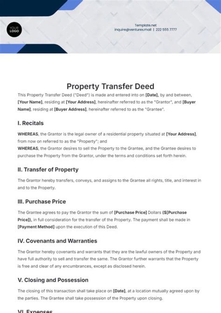 How do you transfer a house to a deceased person?