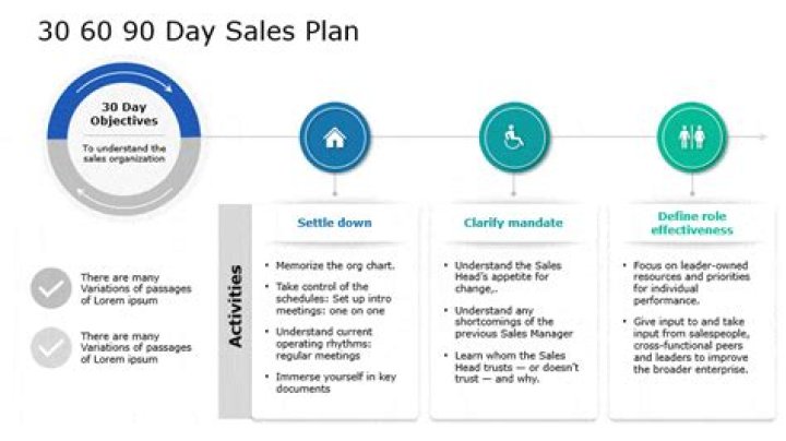 How do you write a 30 60 90 day sales plan template?