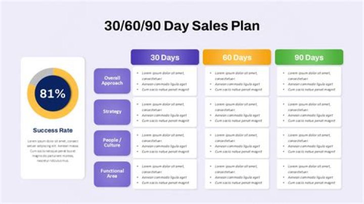 How do you write a 90 day sales plan?