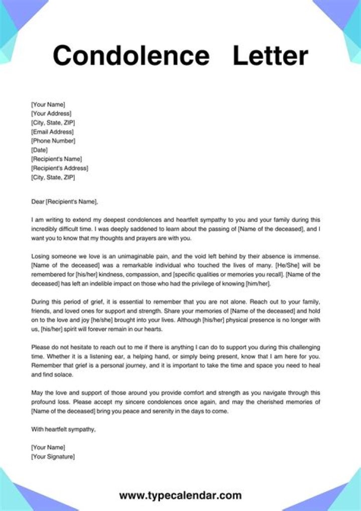 How do you write a condolence for a friend?