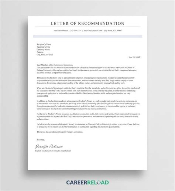 How do you write a genuine letter of recommendation?