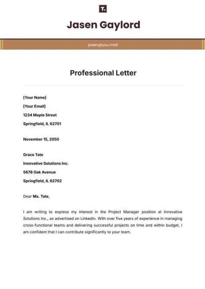 How do you write a professional negative letter?