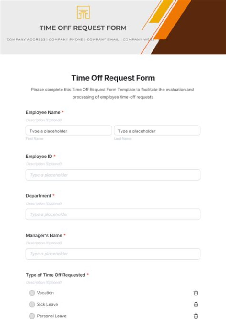 How do you write a request for time off?