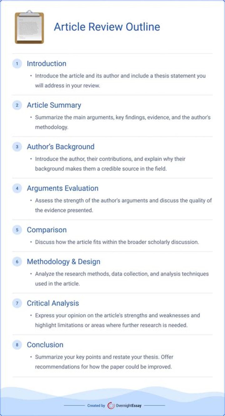 How do you write a review and critique?