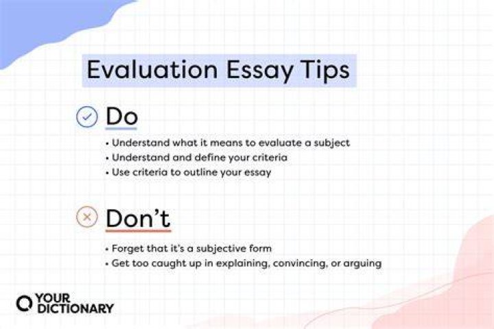 How do you write an evaluation for a Web site?
