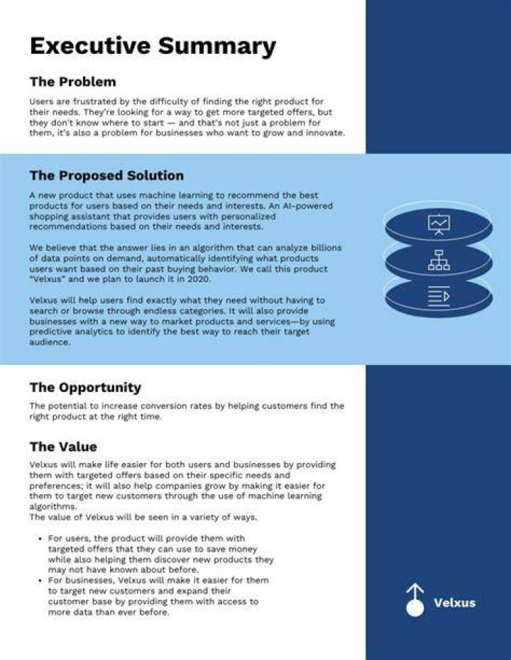 How do you write an organization summary?