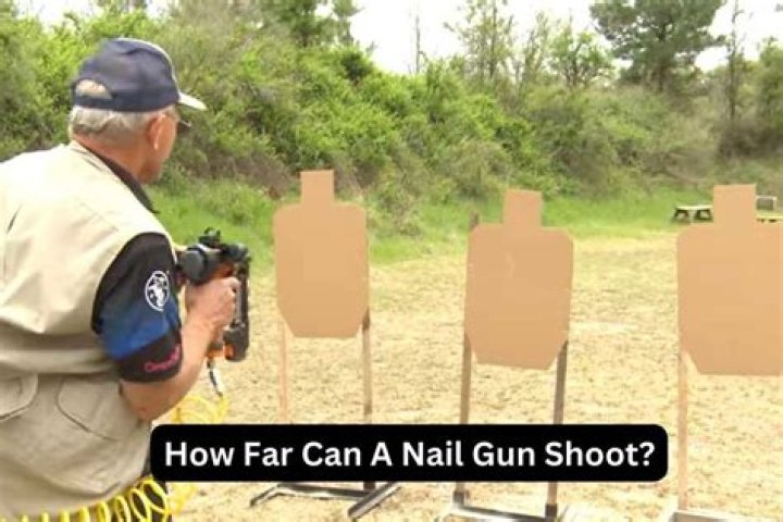 How fast does a nail gun shoot mph?