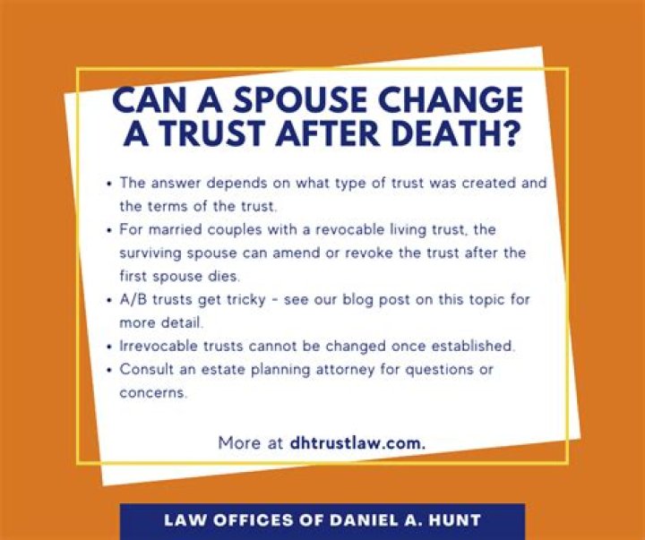 How is a trust distributed after death?