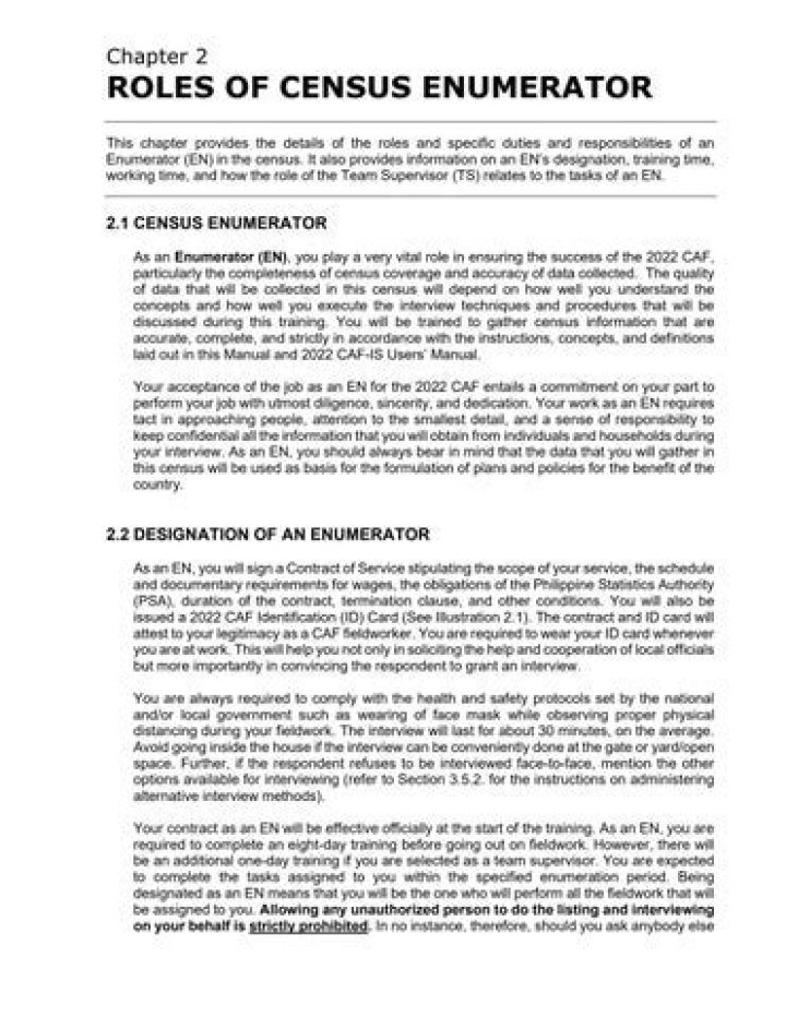 How late can census enumerators work?