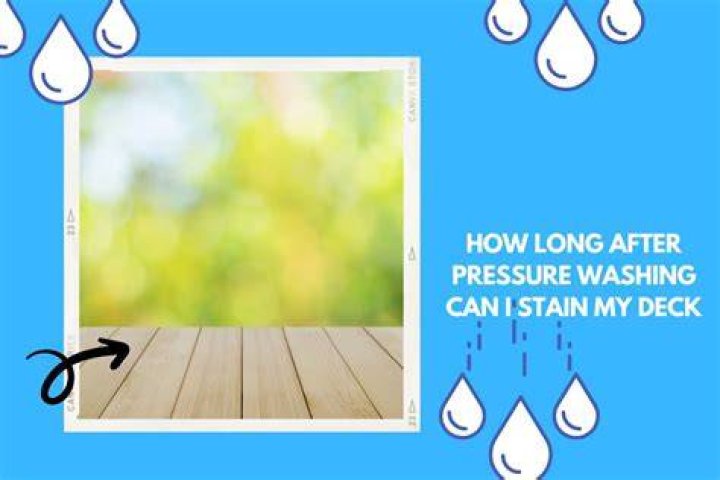 How long after pressure washing Can I stain?