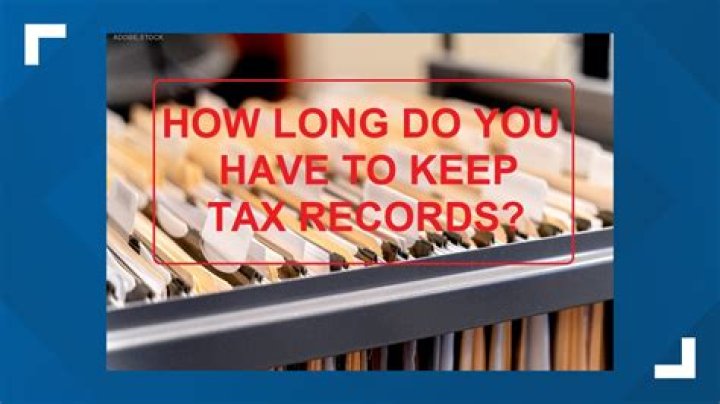 How long does a taxpayer have to keep tax records?