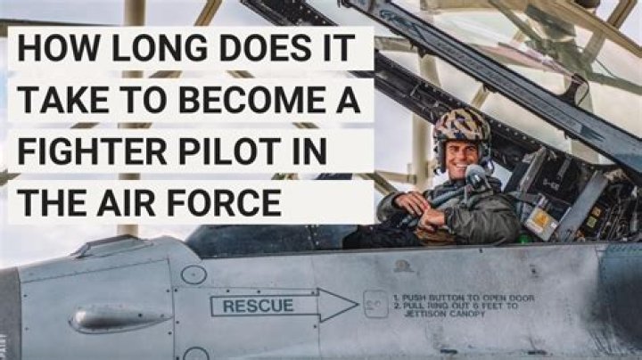 How long does it take to become a fighter pilot?