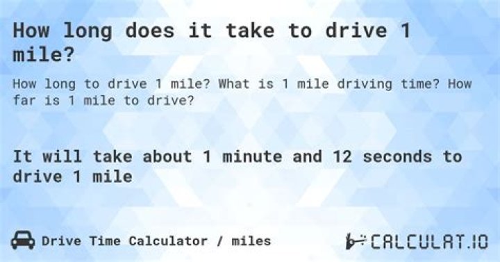 How long does it take to drive 310 miles at 55 mph?