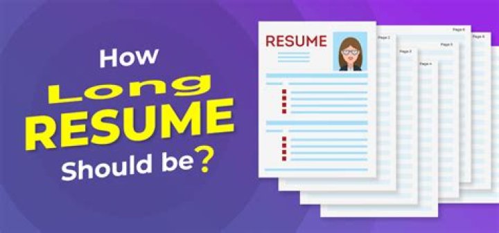 How long should a 20 year resume?