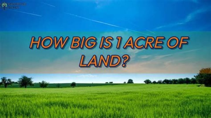 How much did a typical acre of land sell for?