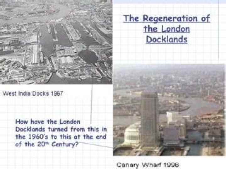 How much did the London Docklands regeneration cost?