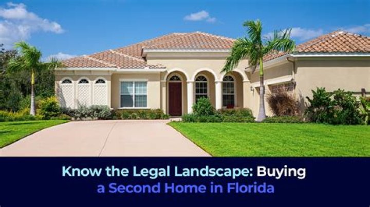 How much do you have to put down on a second home in Florida?