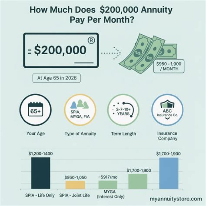 How much does a 50 000 annuity pay per month?