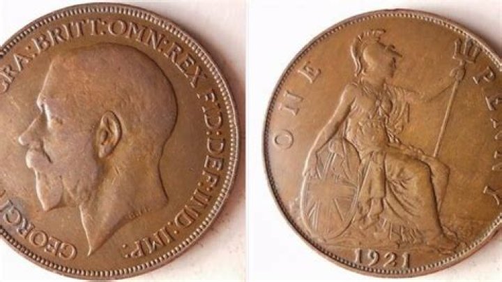 How much is a 1911 Georgivs penny worth?