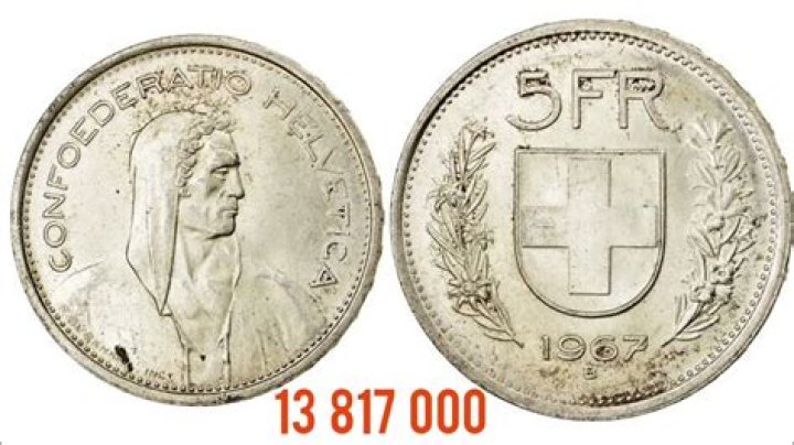How much is a 1946 5 franc coin worth?