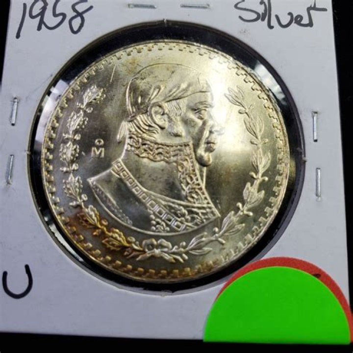 How much is a 1958 Mexican peso worth?