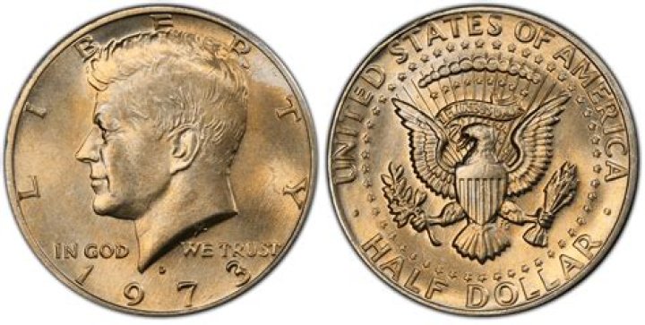 How much is a 1973 gold half dollar worth?