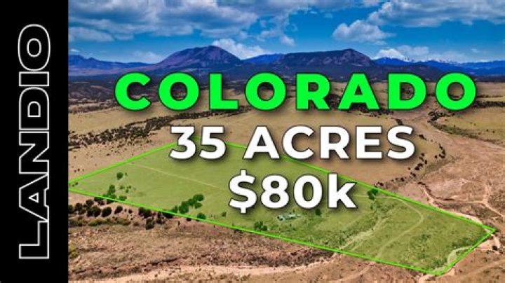 How much land is for sale in Colorado?
