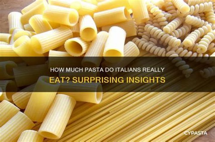 How much pasta Do Italian eat?
