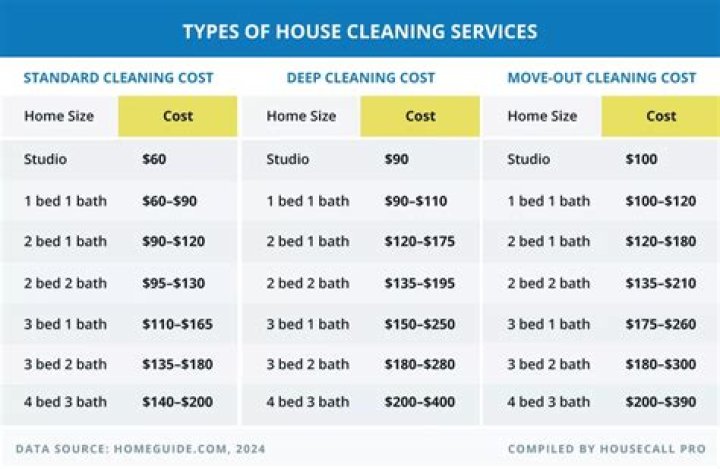 How much should a move in clean cost?