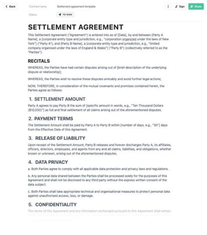 How much should I expect from a settlement agreement?