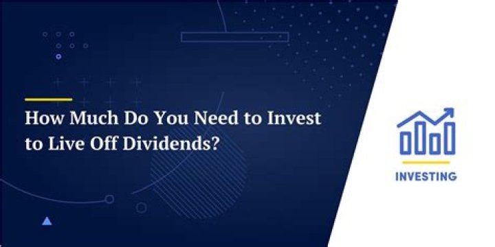 How much stock do you need to live off dividends?