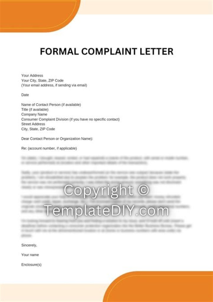 How serious is a formal complaint?