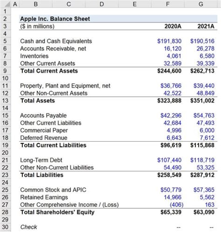 How to fill in the blanks on the balance sheet?