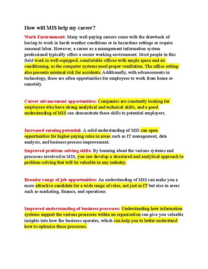 How will MIS help my career?