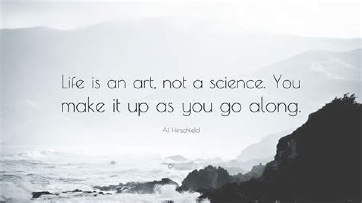 Is an art not a science?