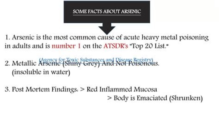 Is arsenic the most poisonous?