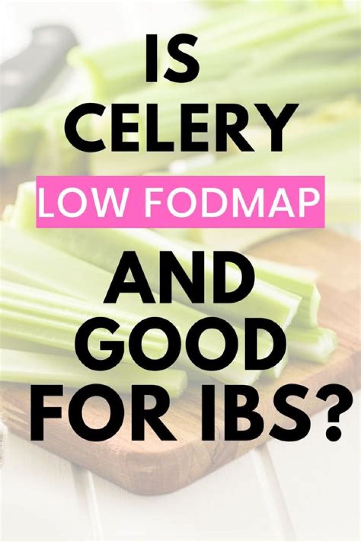 Is celery good for IBS?