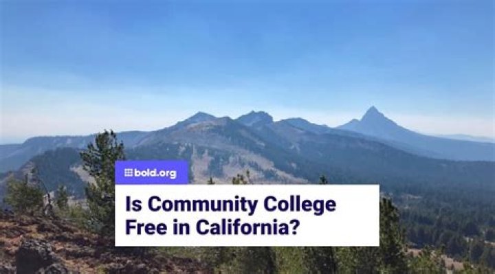 Is community college free in California?